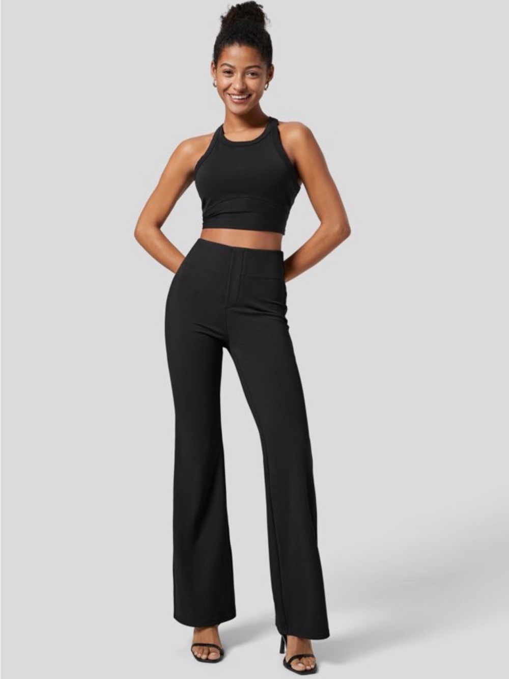 Halara Flex™ High Waisted Back Side Pocket Slight Flare Work Pants